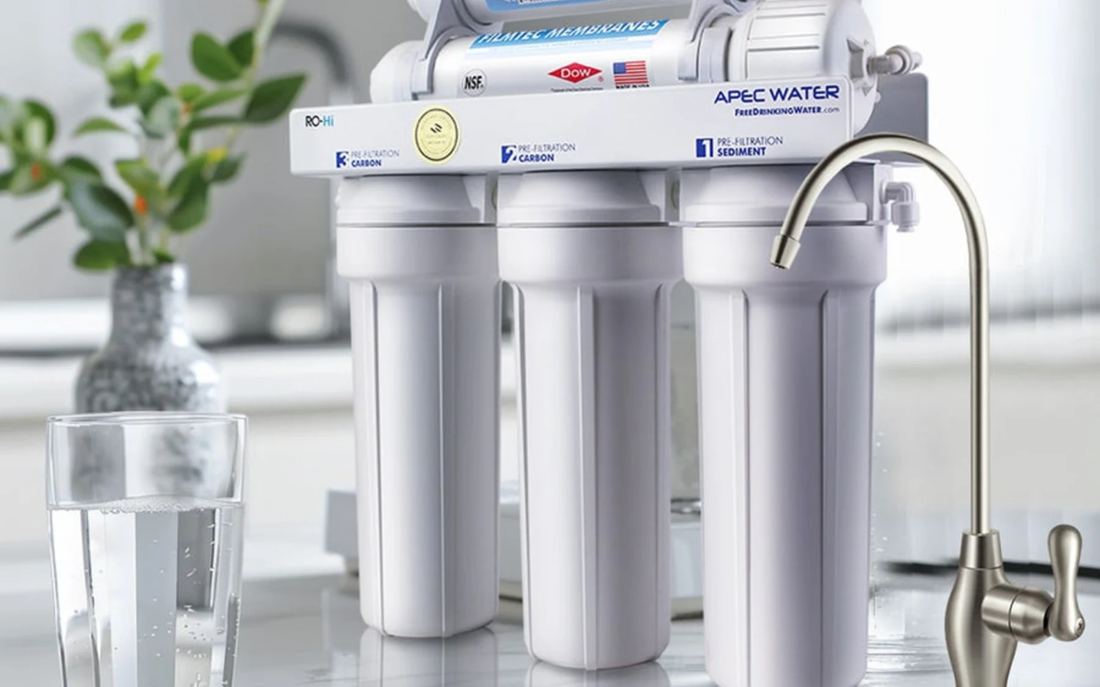 APEC under-sink tank RO filter system